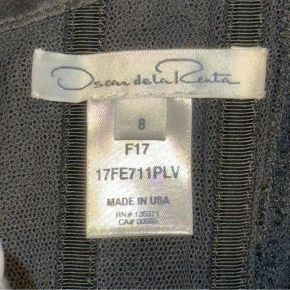 Oscar de la Renta black strapless draped velvet and sequin top / minidress - Picture 13 of 14